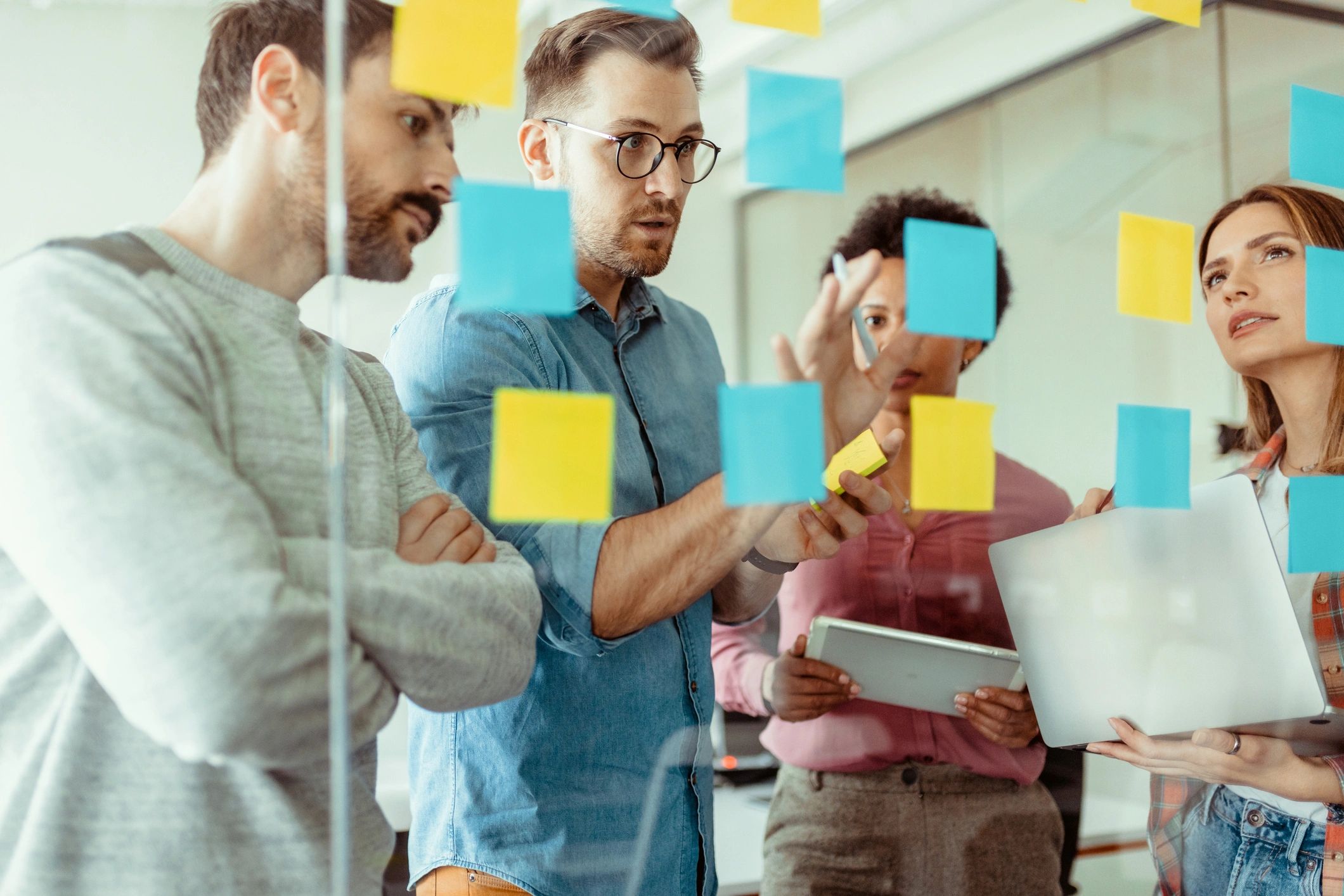 Team planning marketing strategy